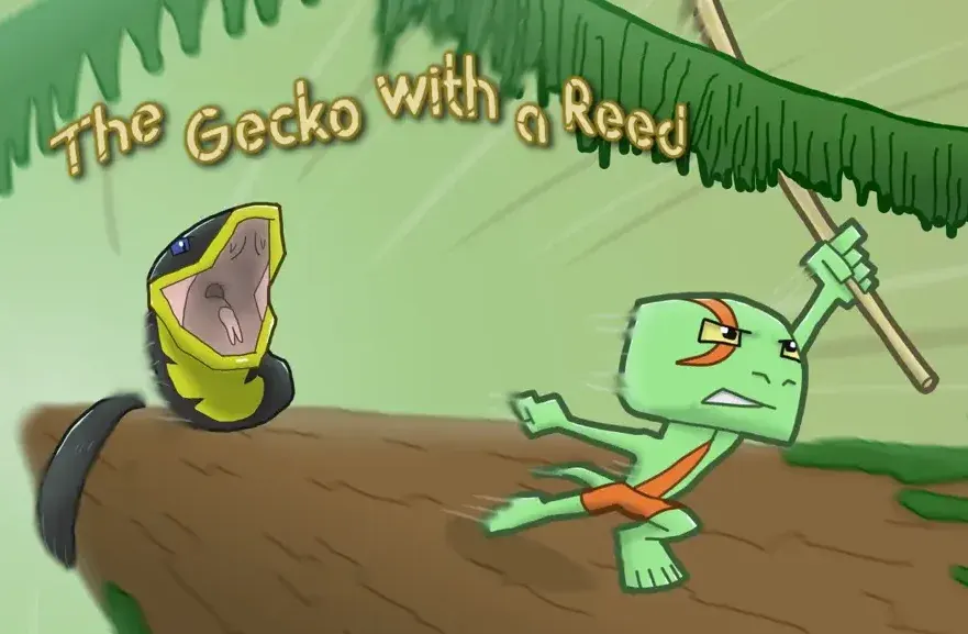 The Gecko with a Reed